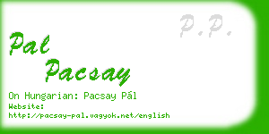 pal pacsay business card
