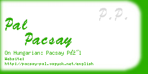 pal pacsay business card